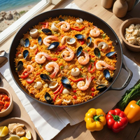 delicious-paella-with-prawns-savory-spanish-dish-featuring-succulent-prawns-saffroninfused-rice_1204564-129544